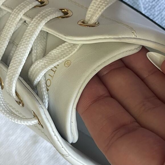LOUIS VUITTON Monogram Womens Stellar Sneakers White Size 38 - Picture 12 of 15